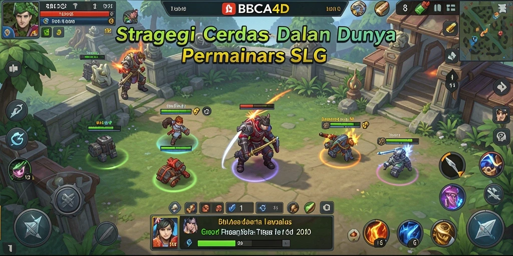 Screenshot utama BBCA4D menampilkan aksi seru dalam gameplay SLG.