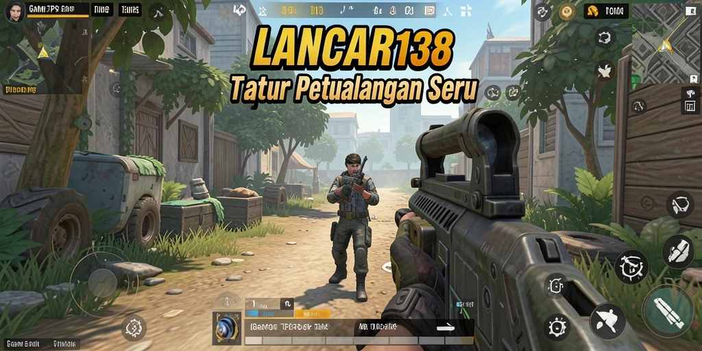 Screenshot gameplay LANCAR138 menampilkan aksi seru dalam pertempuran TPS.