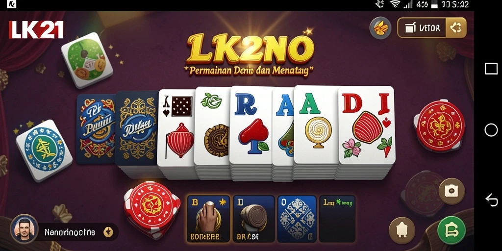 Tampilan permainan Domino menarik dan interaktif.