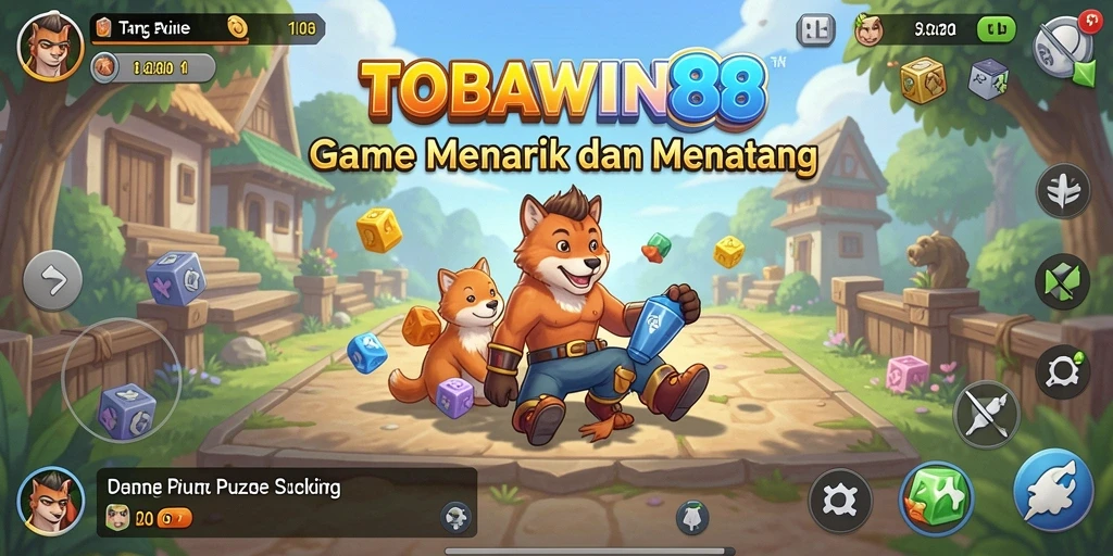 Tampilan gameplay TOBAWIN88 yang seru dan menantang.